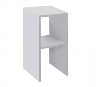 Κομοδίνο Deseo pakoworld σε λευκή απόχρωση  30x30x60εκ |  Κομοδίνα στο espiti