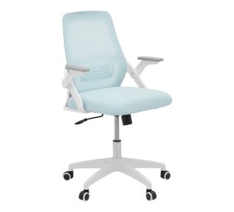 Καρέκλα γραφείου Reji pakoworld mesh ύφασμα σιελ-σκελετός λευκό 58x60x89-99εκ |  Καρέκλες γραφείου παιδικές στο espiti