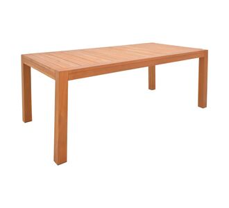 Τραπέζι Vocaly pakoworld teak ξύλο σε φυσική απόχρωση 200x100x75εκ |  Τραπέζια κήπου στο espiti