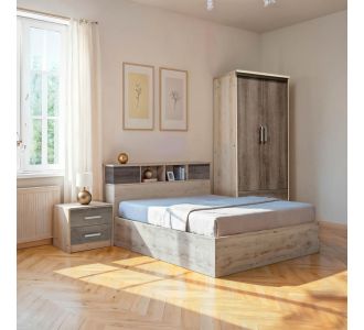 Φοιτητικό πακέτο επίπλων κρεβατοκάμαρας Cloud pakoworld σετ 3τεμ |  Φοιτητικα Πακετα στο espiti