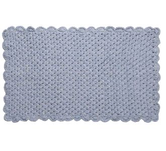 ΠΑΤΑΚΙΑ πλεκτό (60cm x 100cm) σιέλ 6978000000690 SilkFashion |  Πατάκια Μπάνιου στο espiti