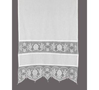 κουρτίνα 097 (200cm x 270cm) λευκό με τούνελ 6978000001077 SilkFashion |  Ετοιμες κουρτίνες με σχέδιο στο espiti