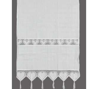 κουρτίνα 432 (90cm x 130cm) λευκή με τούνελ 6978000001207 SilkFashion |  Ετοιμες κουρτίνες με σχέδιο στο espiti