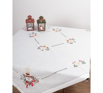 χριστουγεννιάτικο τραπεζομάντηλο ( 180cm x 180cm) 1538-1539 6978000001317 SilkFashion |  Χριστουγεννιάτικα Τραπεζομάντηλα  στο espiti