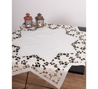 χριστουγεννιάτικο τραπεζοκαρέ (140cm x 140cm) y21 6978000001322 SilkFashion |  Χριστουγεννιάτικα Τραπεζομάντηλα  στο espiti