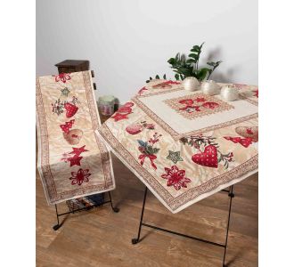 τραπεζοκαρέ (140cm x 140cm) mountain 6978000001420 SilkFashion |  Τραπεζομάντηλα στο espiti