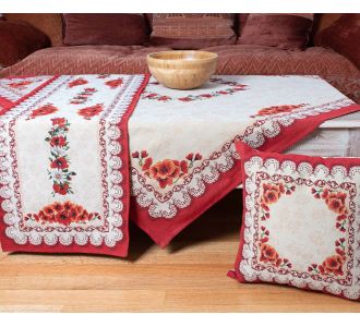τραπεζοκαρέ (140cm x 140cm) 14250 6978000001499 SilkFashion |  Τραπεζομάντηλα στο espiti