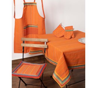 τραπεζομάντηλα (140cm x 180cm) moda ριγέ πορτοκαλί 6978000001778 SilkFashion |  Τραπεζομάντηλα στο espiti