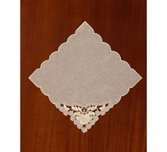 Πετσετάκια γωνίες 12 τεμάχια (30cm x 30cm) 224-1 μπεζ 6978000001925 SilkFashion |  Τραβέρσες  στο espiti