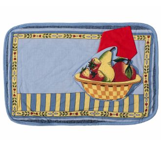 soupla (33cm x 55cm) με πετσέτα φαγητού απλικέ 6978000001940 SilkFashion |  Σουπλά στο espiti