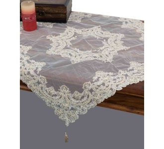τραπεζοκαρέ (140cm X 140cm) YL135-128A χρυσό 6978000002321 SilkFashion |  Τραπεζομάντηλα στο espiti