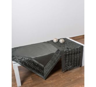 Τραπεζομάντηλα (130cm X 130cm) 8373 ανθρακί 6978000002352 SilkFashion |  Τραπεζομάντηλα στο espiti