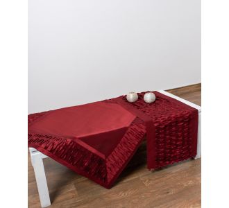 Τραπεζομάντηλα (130cm X 130cm) 8373 κόκκινο 6978000002358 SilkFashion |  Τραπεζομάντηλα στο espiti