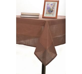 τραπεζομάντηλα nx031 (135cm x 135cm) σκούρο καφέ 6978000002409 SilkFashion |  Τραπεζομάντηλα στο espiti