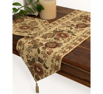 Σετ 3 τεμαχίων (33cm x 170cm 2x33cm x 45cm) xm09 χρυσό 6978000002607 SilkFashion |  Τραπεζομάντηλα στο espiti