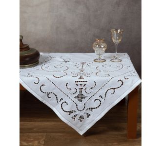 Χειροποίητο τραπεζοκαρέ 9402 (140cm x 140cm) 6978000002746 SilkFashion |  Τραπεζομάντηλα στο espiti