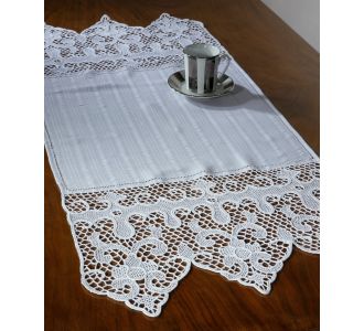 Τραβέρσα βενίς (50cm x 110cm) λευκή 6978000002786 SilkFashion |  Τραβέρσες  στο espiti