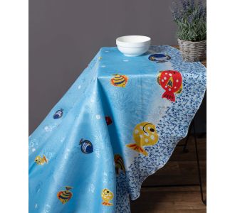 τραπεζομάντηλα 215 ( 160cm x 220cm) ψάρι 6978000002914 SilkFashion |  Τραπεζομάντηλα στο espiti