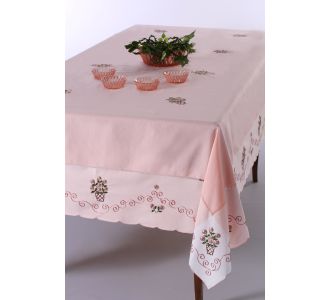 Τραπεζομάντηλο 569b (170cm x 270cm) ρόζ 6978000003181 SilkFashion |  Τραπεζομάντηλα στο espiti