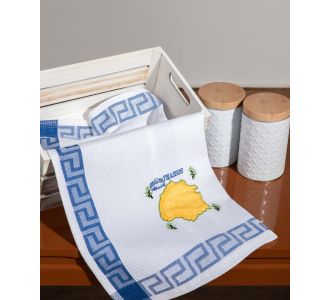 Σετ 12 τεμαχίων ποτηρόπανα (40cm x 60cm) THASOS 6978000003380 SilkFashion |  Πετσέτες Κουζίνας στο espiti