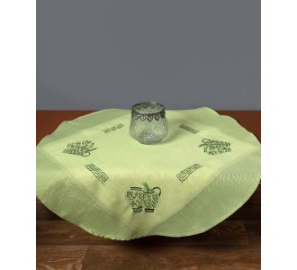 Ροτόντα 3741 (90cm) ΠΡΑΣΙΝΗ 6978000003455 SilkFashion |  Τραπεζομάντηλα στο espiti