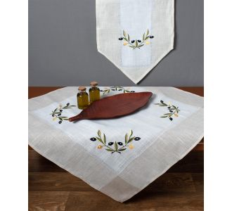 Τραπεζομάντηλο bg23a (160cm x 250cm) oval ivory με κίτρινη ελιά 6978000003616 SilkFashion |  Τραπεζομάντηλα στο espiti