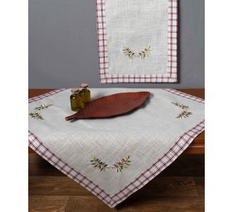 Καρέ 1312 (85cm x 85cm) Κόκκινο 6978000003841 SilkFashion |  Τραπεζομάντηλα στο espiti