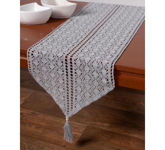 Πλεκτή τραβέρσα c210 (32cm x 160cm) γκρί 5206978155826 SilkFashion |  Τραβέρσες  στο espiti