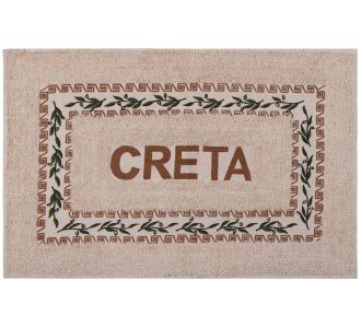 Πατάκι ελιά Κρήτη (50cm x 80cm) καφέ 6978000004061 SilkFashion |  Πατάκια Μπάνιου στο espiti
