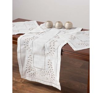 τραπεζομάντηλα (60cm x 60cm) 3279 λευκό 6978000004065 SilkFashion |  Τραπεζομάντηλα στο espiti