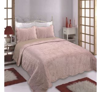 ΚΟΥΒΕΡΛΙ SUPERSOFT NX2212 (240cm x 260cm + 2 x 50cm x 70cm ) PINK 5206978072802 SilkFashion |  Κουβερλί Υπέρδιπλα στο espiti