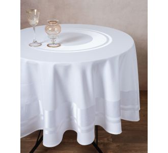 Ροτόντα 423 (180cm) λευκή 6978000004303 SilkFashion |  Τραπεζομάντηλα στο espiti