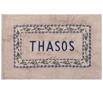 Πατάκι ελιά Θάσος (50cm x 80cm) μπλέ 6978000004650 SilkFashion |  Πατάκια Μπάνιου στο espiti