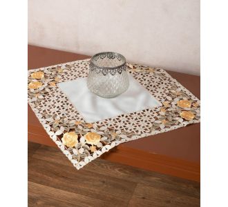 Σατέν κοφτό καρέ (60cm x 60cm) 081 κίτρινο 6978000004758 SilkFashion |  Τραπεζομάντηλα στο espiti