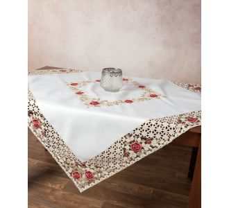 Σατέν κοφτό τραπεζοκαρέ (135cm x 135cm) 081 κόκκινο 6978000004760 SilkFashion |  Τραπεζομάντηλα στο espiti