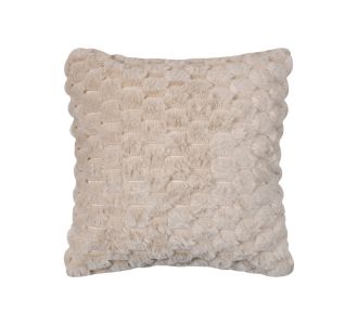 Γούνινη διακοσμητική μαξιλαροθήκη mink (65cm x 65cm) ivory 5206978118852 SilkFashion |  Μαξιλάρια διακοσμητικά στο espiti