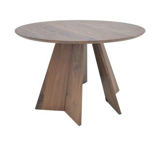 Τραπέζι Bibble pakoworld mdf σε καρυδί απόχρωση Φ120x76εκ |  Τραπέζια στο espiti