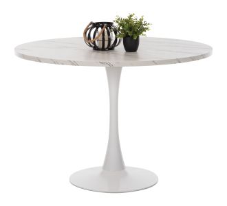 ΤΡΑΠΕΖΙ ΤΡΑΠΕΖΑΡΙΑΣ ROLLO HM9422.11 ΣΤΡΟΓΓΥΛΟ WHITE MARBLE Φ120x74Yεκ. |  Τραπέζια στο espiti