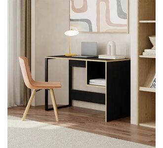 Γραφείο εργασίας Cubo Megapap χρώμα black wood 110x50x75εκ. |  Γραφεία στο espiti