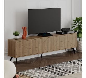 Έπιπλο τηλεόρασης Dune Megapap χρώμα ανοιχτό καρυδί 180x29,6x50εκ. |  Έπιπλα τηλεόρασης στο espiti