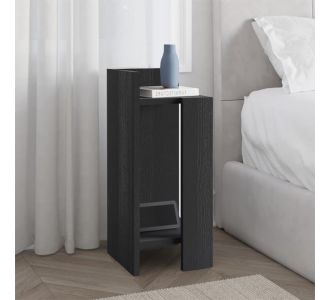 Κομοδίνο Elos Megapap αριστερό χρώμα black wood 25x27x60εκ. |  Κομοδίνα στο espiti