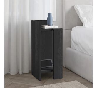 Κομοδίνο Elos Megapap αριστερό χρώμα black wood 25x27x60εκ. |  Κομοδίνα στο espiti
