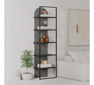 Βιβλιοθήκη Archy Megapap χρώμα γκρι ρετρό 53x31,7x180εκ. |  Βιβλιοθήκες στο espiti