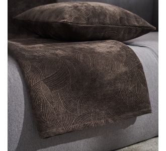 Ριχτάρι Πολυθρόνας 180x180cm GOFIS HOME  Nimbus Dark Chocolate 447/41 |  Ριχτάρια στο espiti