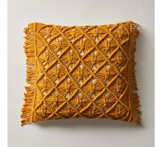 Μαξιλαροθήκη 43x43cm GOFIS HOME  Sahara Rattan Yellow  193 |  Μαξιλάρια διακοσμητικά στο espiti