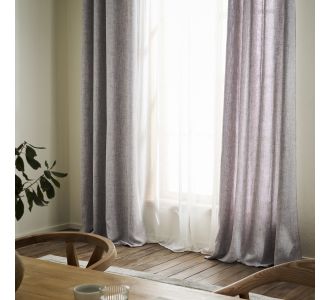 Κουρτίνα με τρουκς 140x280cm GOFIS HOME  Magna Grey 495 |  Ετοιμες μονοχρωμες κουρτίνες στο espiti