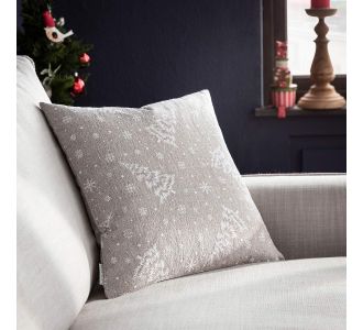 Μαξιλαροθήκη 43x43cm GOFIS HOME  Xmas Δενδρακι lurex 094 |  Χριστουγεννιάτικα Μαξιλάρια στο espiti