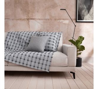 Ριχτάρι Τριθέσιου 180X310cm GOFIS HOME Celtic Black Coal 377/ 14 |  Ριχτάρια στο espiti