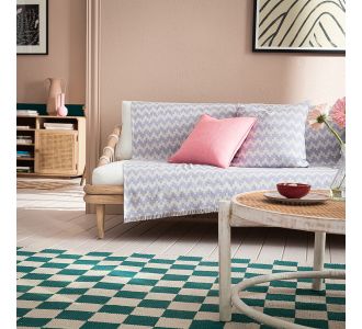 Ριχτάρι Τριθέσιου 180X310cm GOFIS HOME Summer waves Violet 466/ 19 |  Ριχτάρια στο espiti
