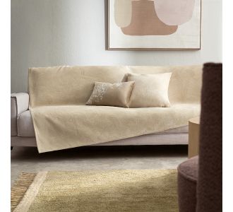 Ριχτάρι Τετραθέσιου 180x350cm GOFIS HOME   Willow Beige 447 52 |  Ριχτάρια στο espiti